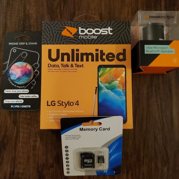Other - Boost mobile stylo 4 with accessories